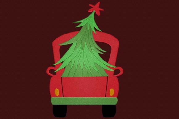 Christmas Truck Back